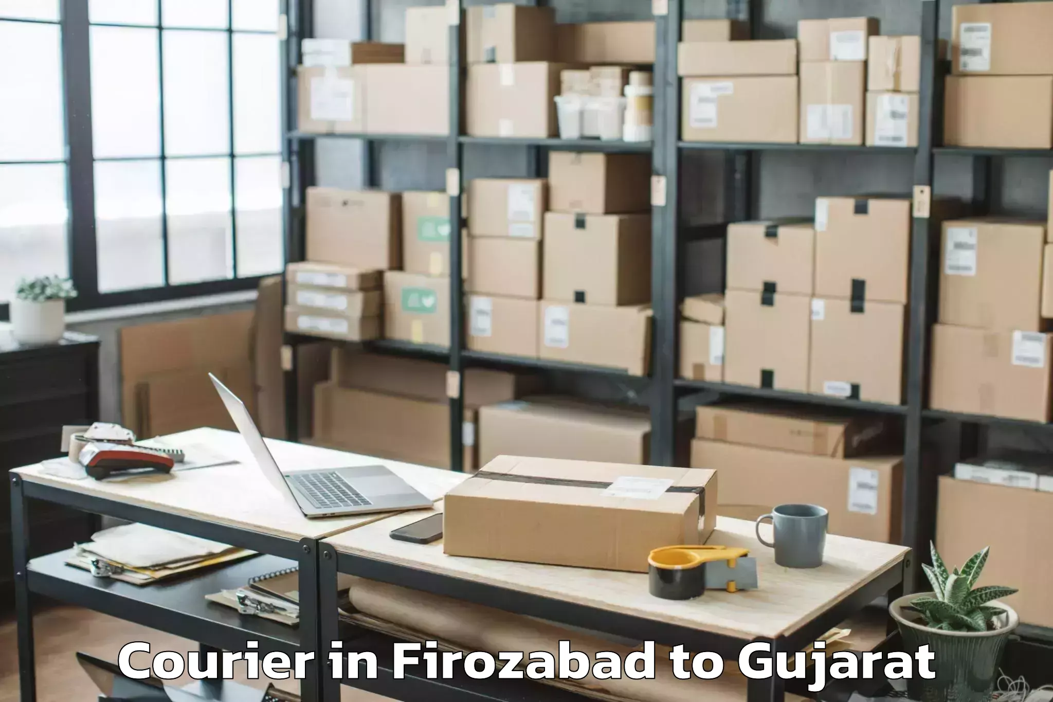 Quality Firozabad to Devgadbaria Courier